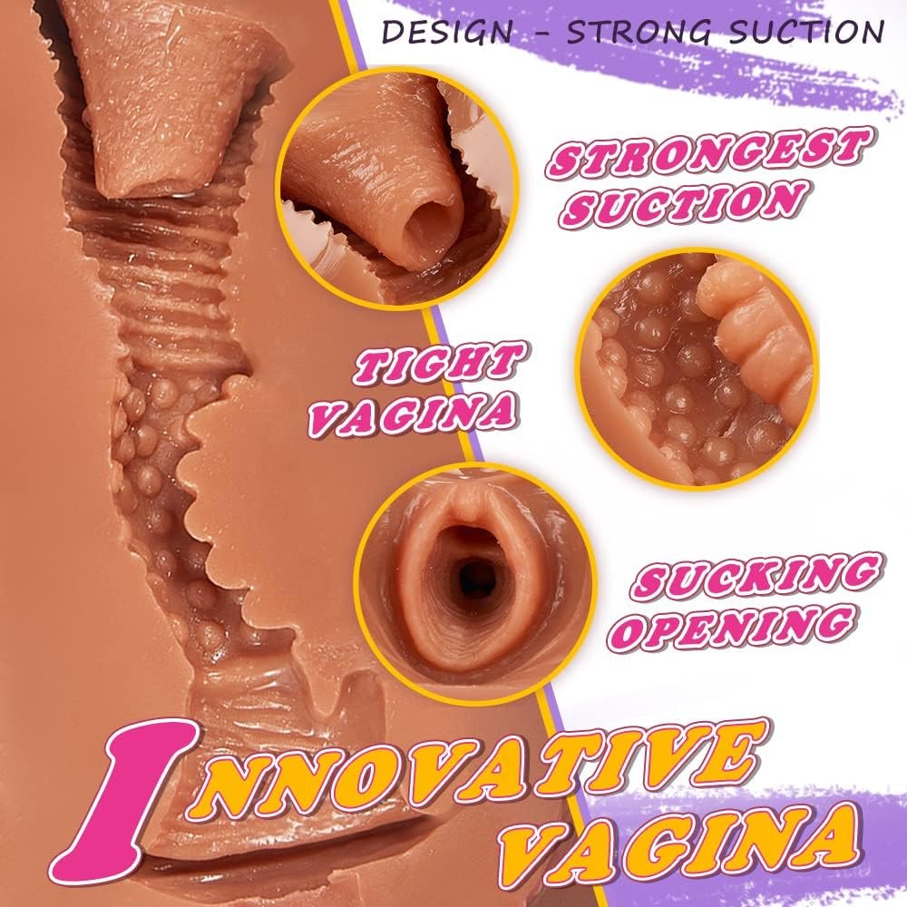 TPE torso sex doll with rounded hips and butt, photo 3