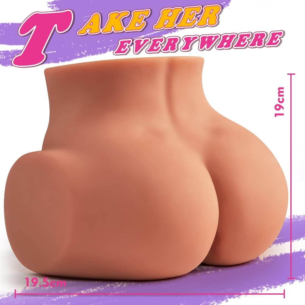 TPE torso sex doll with rounded hips and butt, photo 6