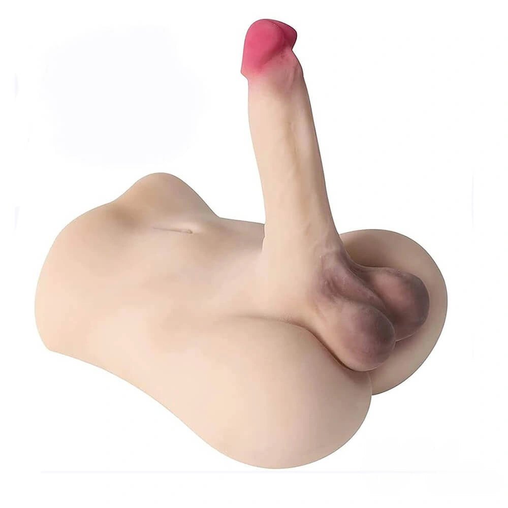Flesh tpe torso with dildo, photo 2