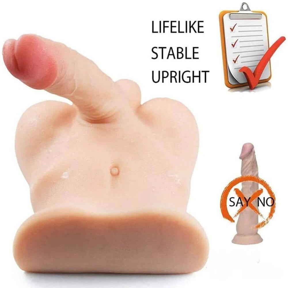 Flesh tpe torso with dildo, photo 3