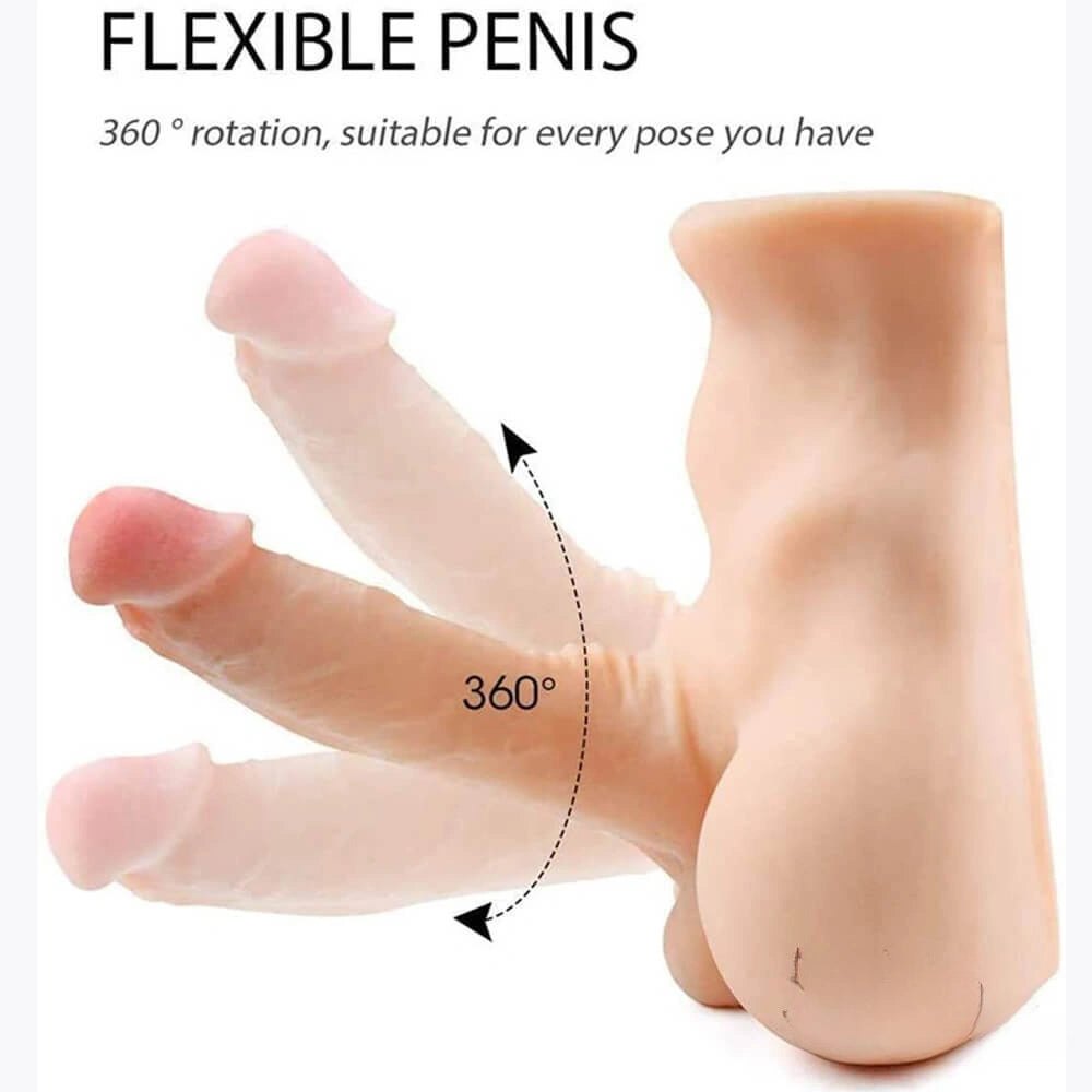 Flesh tpe torso with dildo, photo 5