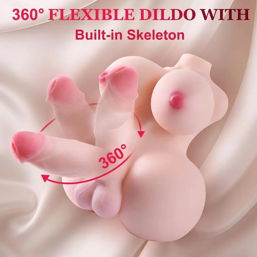 Flesh tone silicone trans torso doll, photo 2
