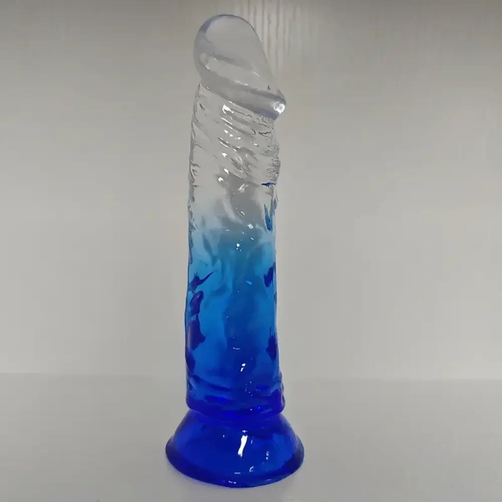 Translucent jelly TPE dildo, photo 11
