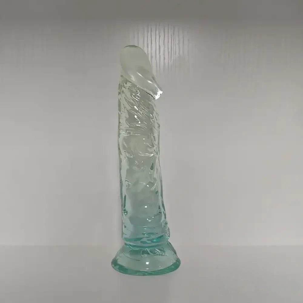 Translucent jelly TPE dildo, photo 13