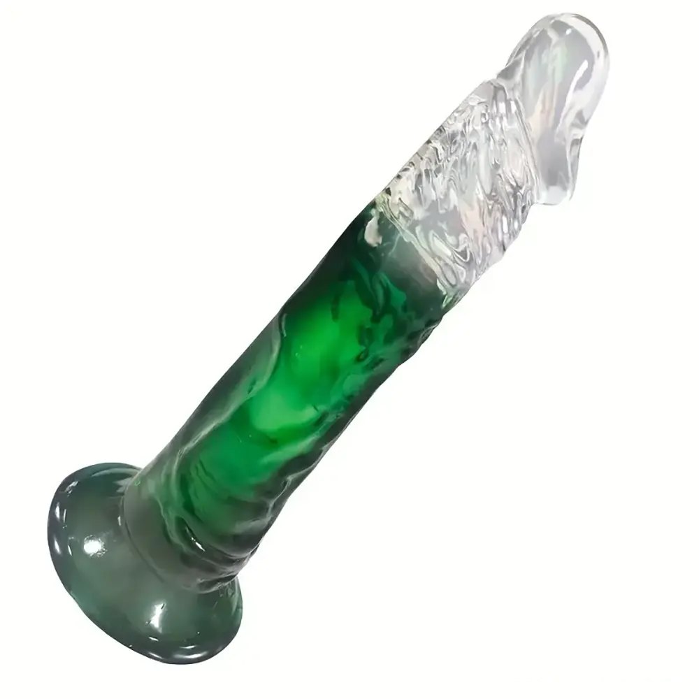 Translucent jelly TPE dildo, photo 3