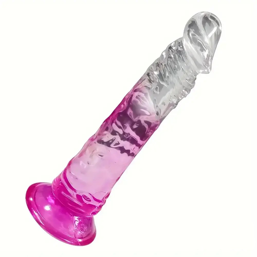 Translucent jelly TPE dildo, photo 4