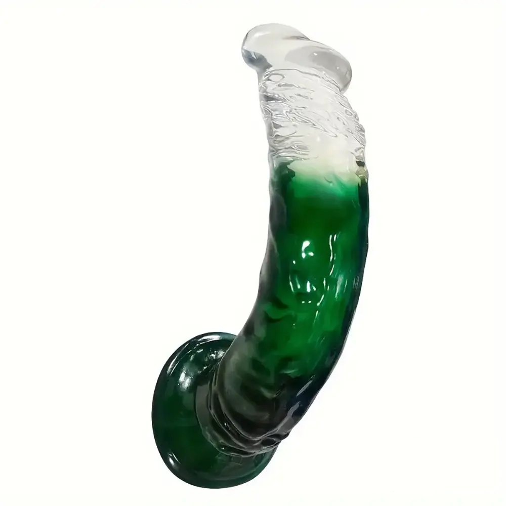 Translucent jelly TPE dildo, photo 8