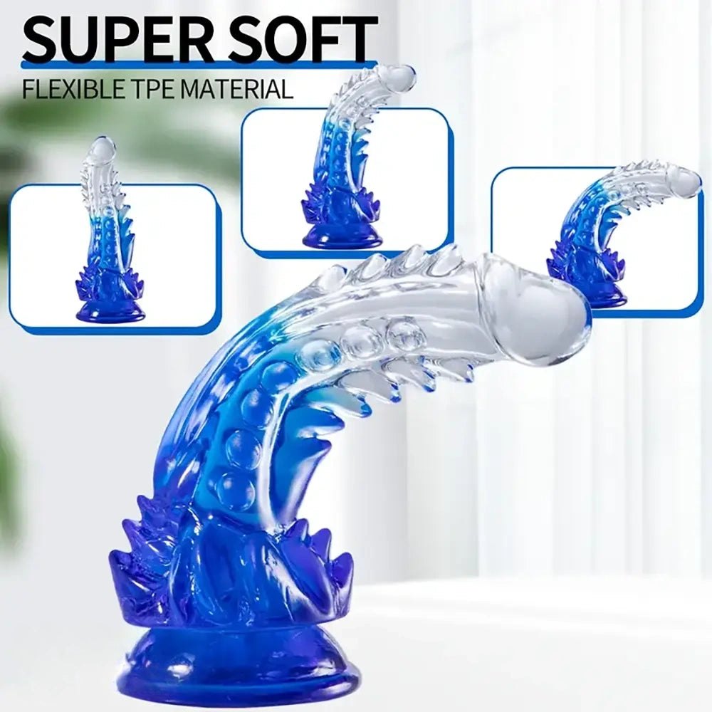 Translucent monster fantasy dildo, photo 13