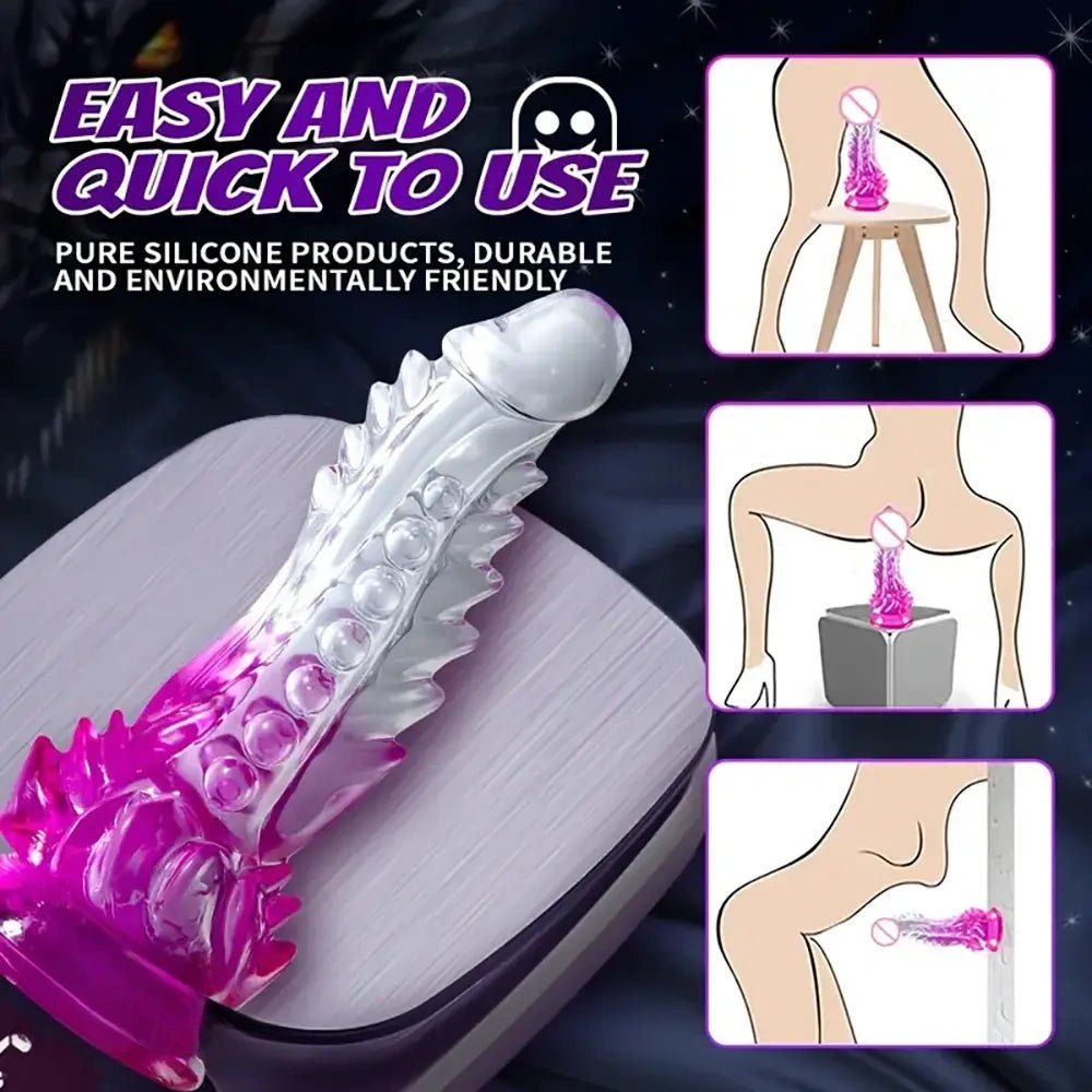 Translucent monster fantasy dildo, photo 3