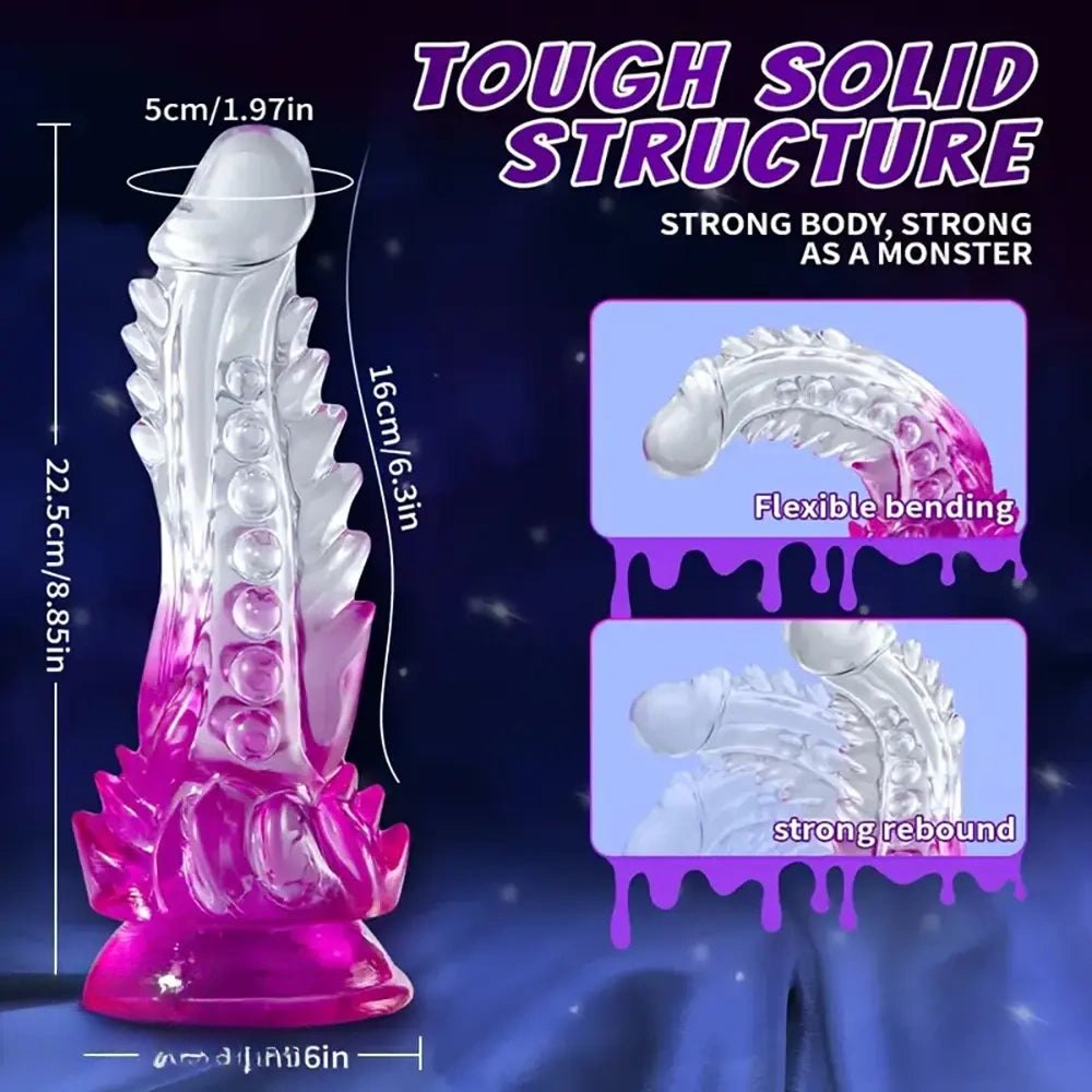 Translucent monster fantasy dildo, photo 8