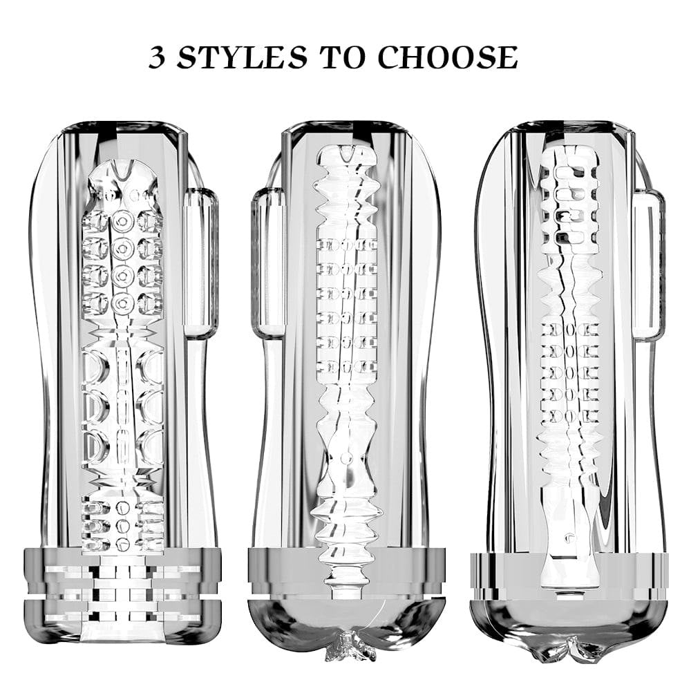 Transparent suction vibrating masturbator, photo 2
