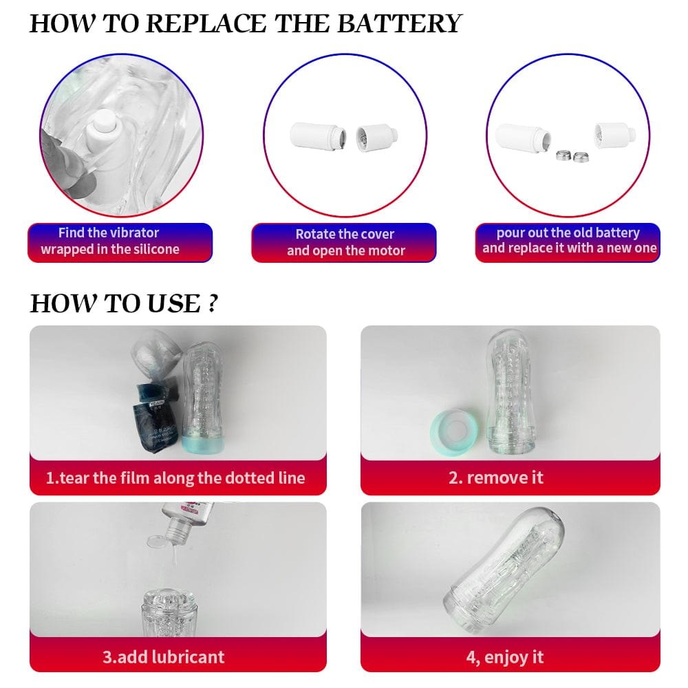 Transparent suction vibrating masturbator, photo 8