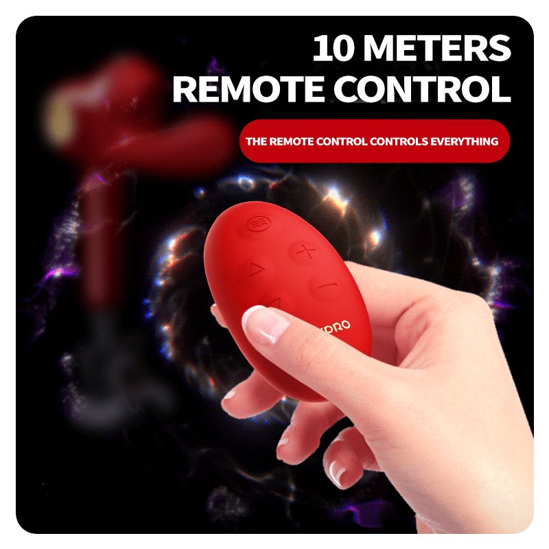 Red silicone thrusting sex machine, photo 4