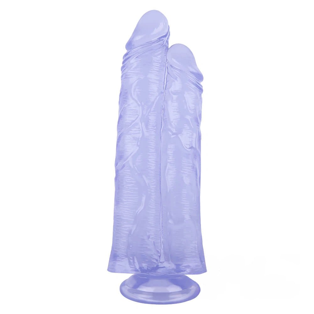 Purple conjoined double-head dildo