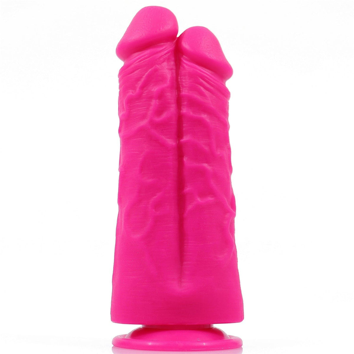 Rose Red twin-head silicone suction cup dildo