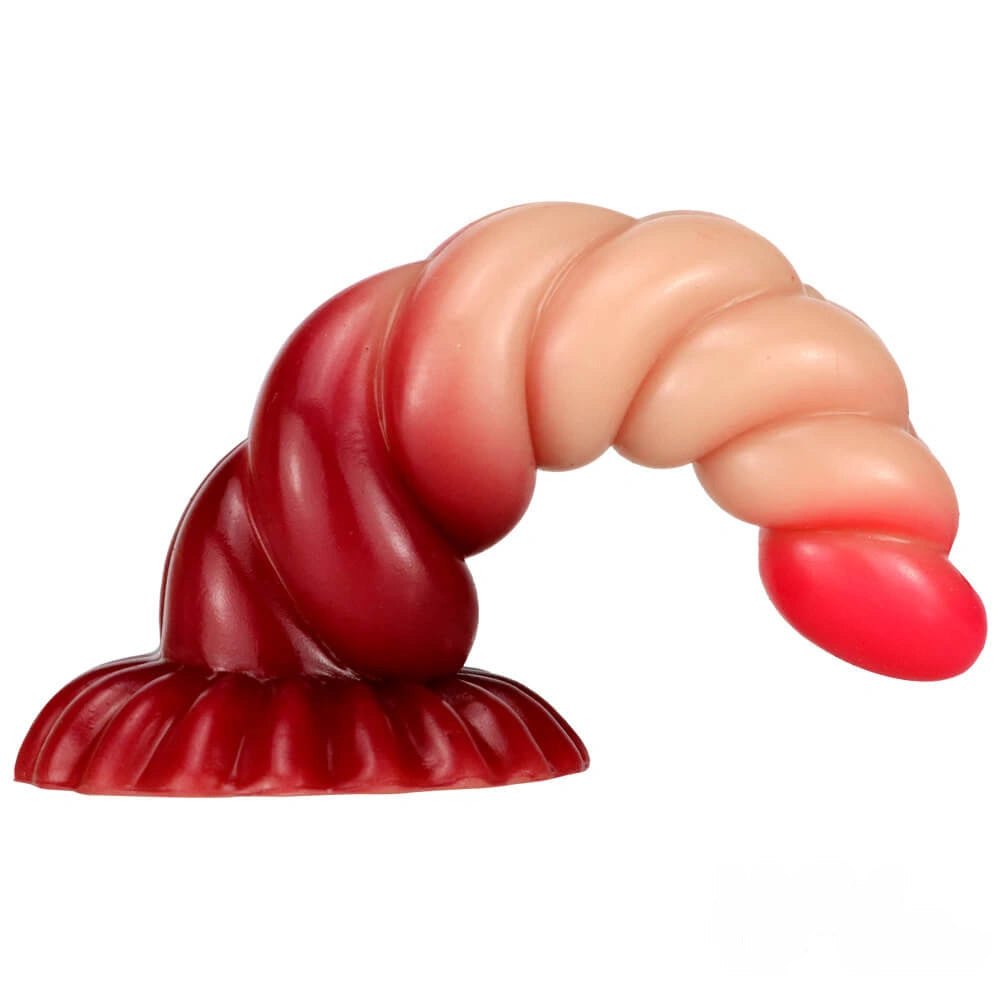 Spiral ombre fantasy dildo, photo 9