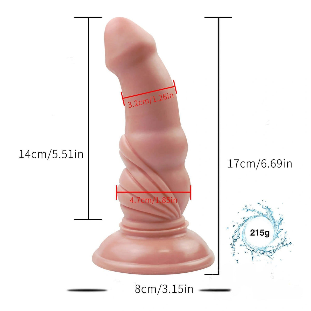 Twisted realistic anal dildo, photo 5