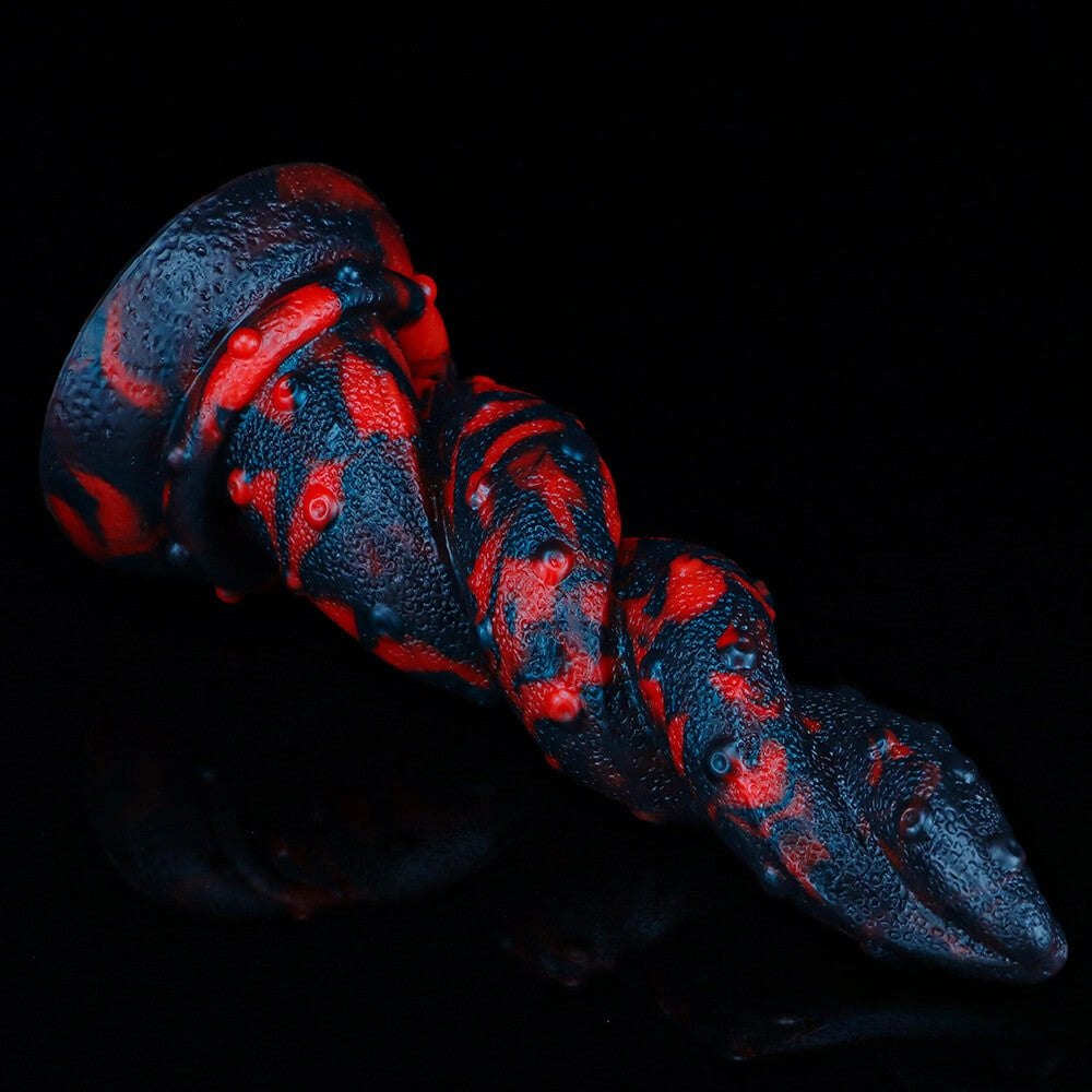 Twisted spiral suction cup dildo, photo 4