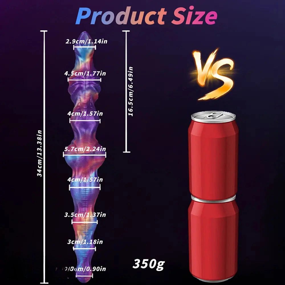 Twisted silicone double ended dildo, photo 13