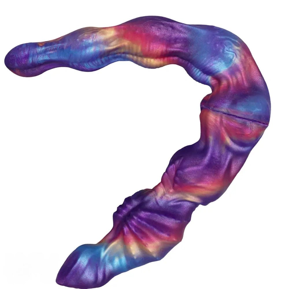 Twisted silicone double ended dildo, photo 2