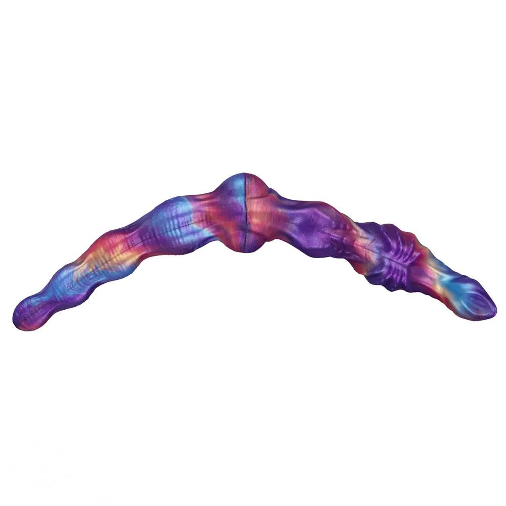 Twisted silicone double ended dildo, photo 6