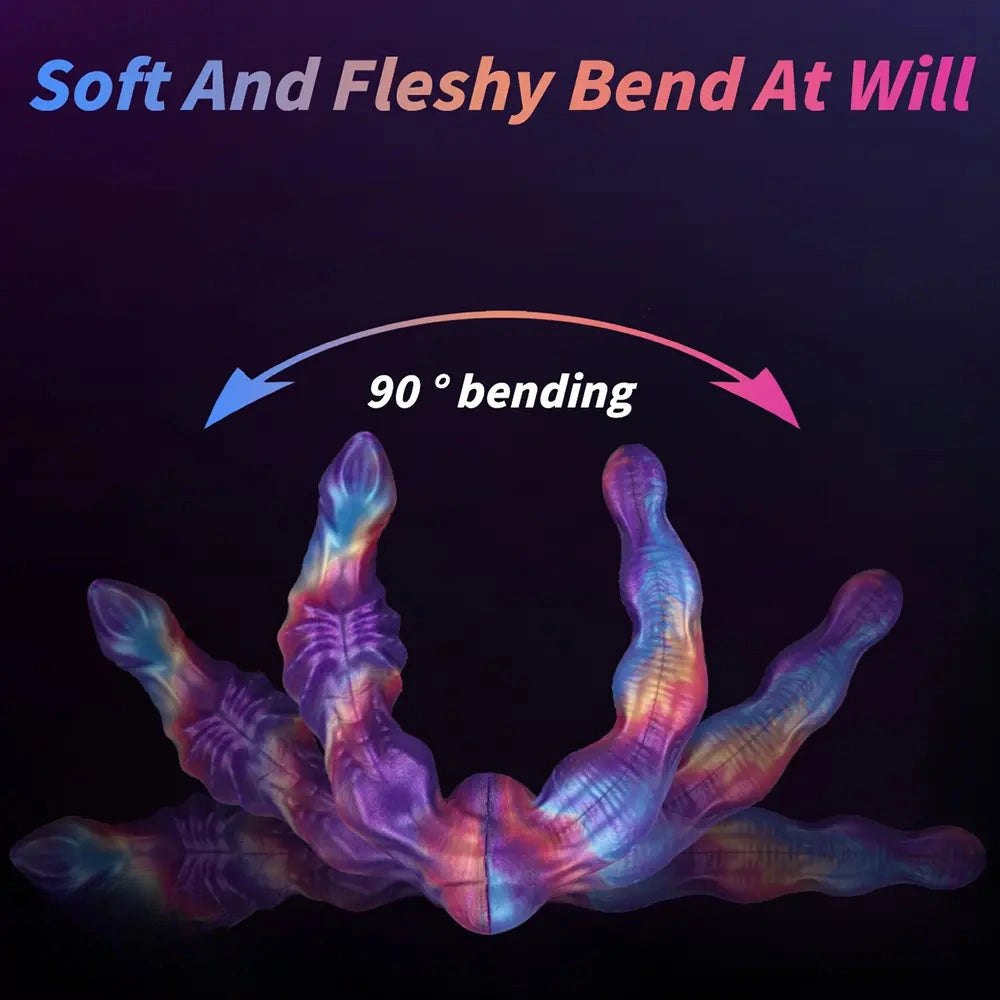 Twisted silicone double ended dildo, photo 9