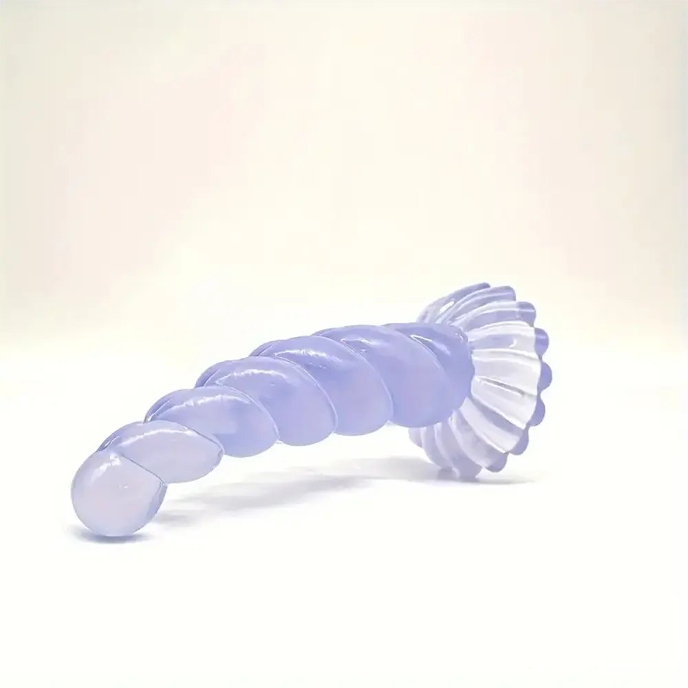 Twisted spiral PVC fantasy dildo, photo 3