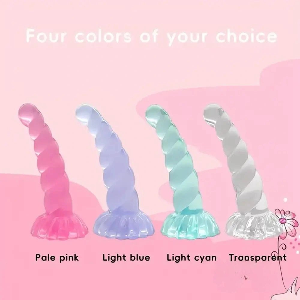Twisted spiral PVC fantasy dildo, photo 5