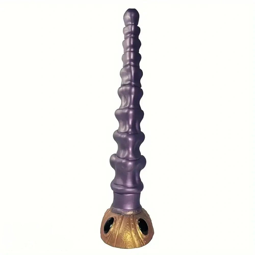 Purple swirl fantasy spiral dildo, photo 1