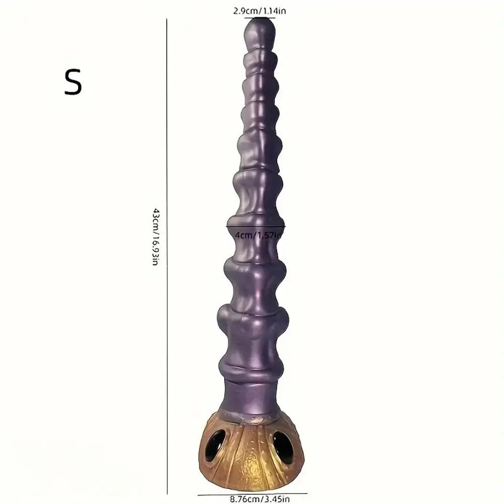 Purple swirl fantasy spiral dildo, photo 10
