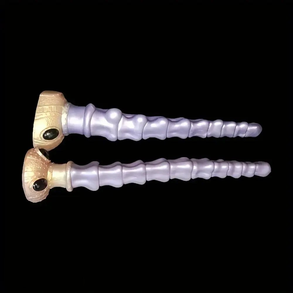 Purple swirl fantasy spiral dildo, photo 11