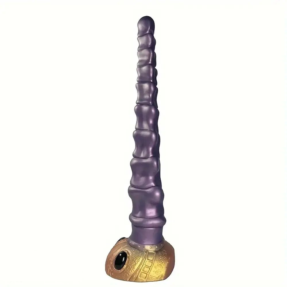 Purple swirl fantasy spiral dildo, photo 2