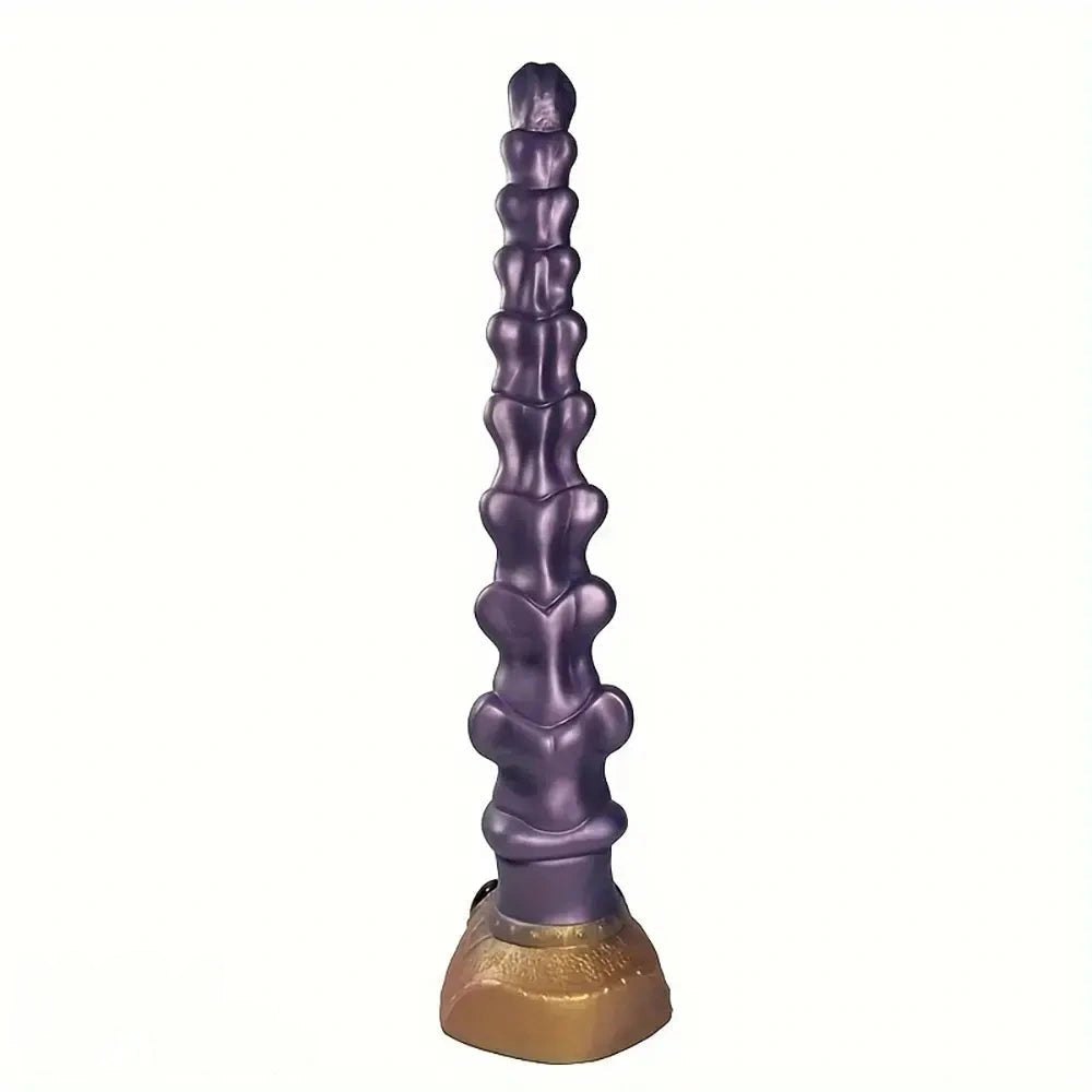 Purple swirl fantasy spiral dildo, photo 3