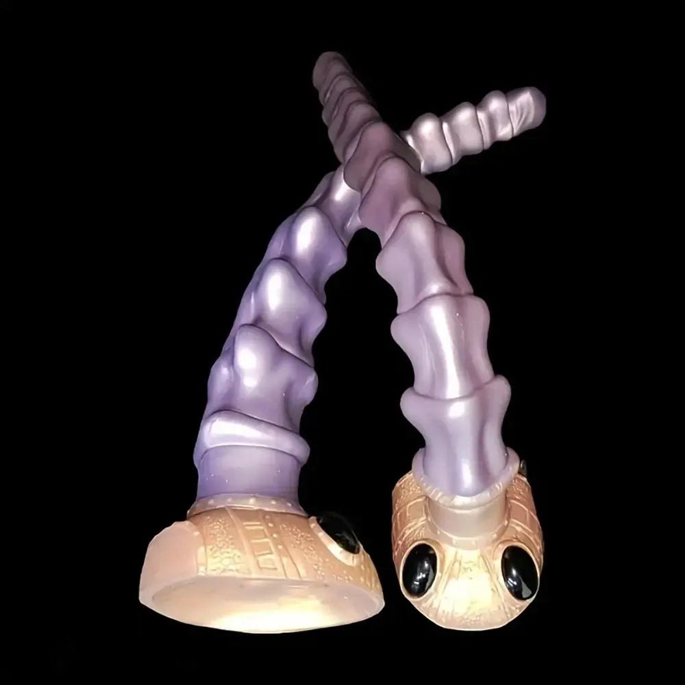 Purple swirl fantasy spiral dildo, photo 4
