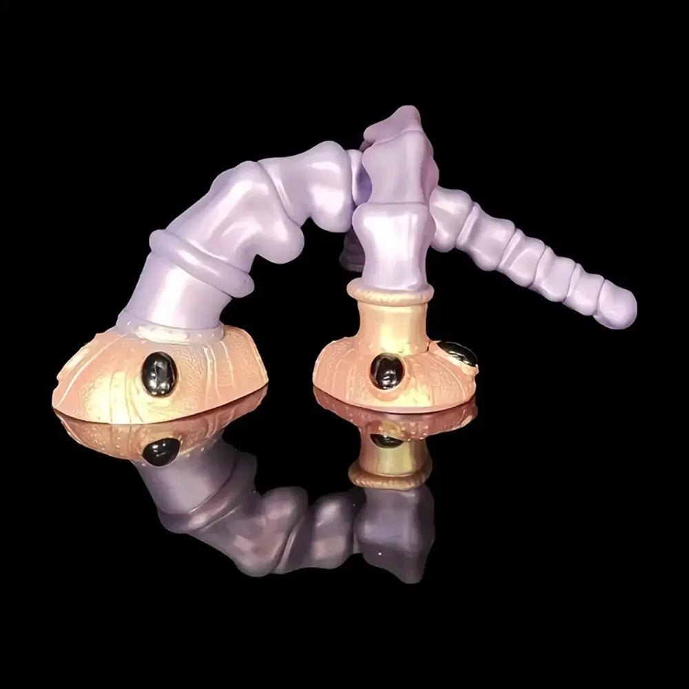 Purple swirl fantasy spiral dildo, photo 5