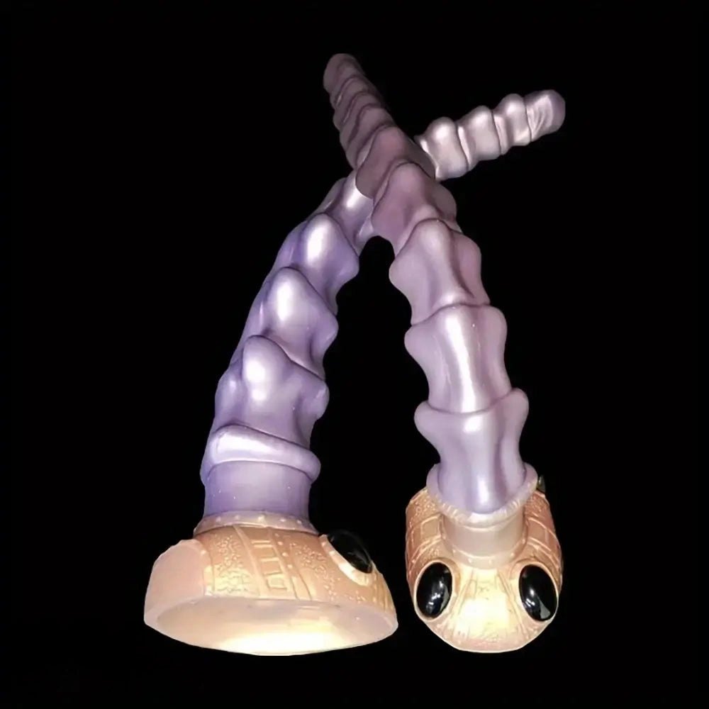 Purple swirl fantasy spiral dildo, photo 6