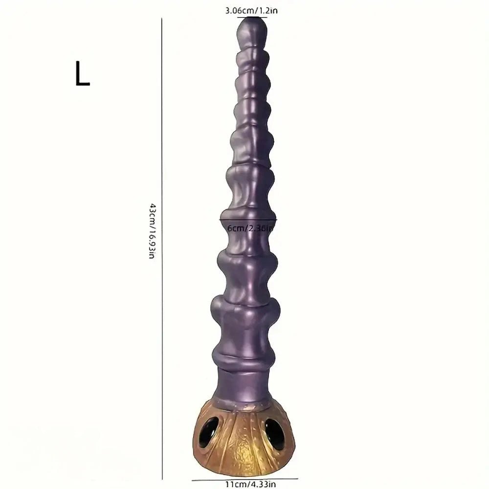 Purple swirl fantasy spiral dildo, photo 9