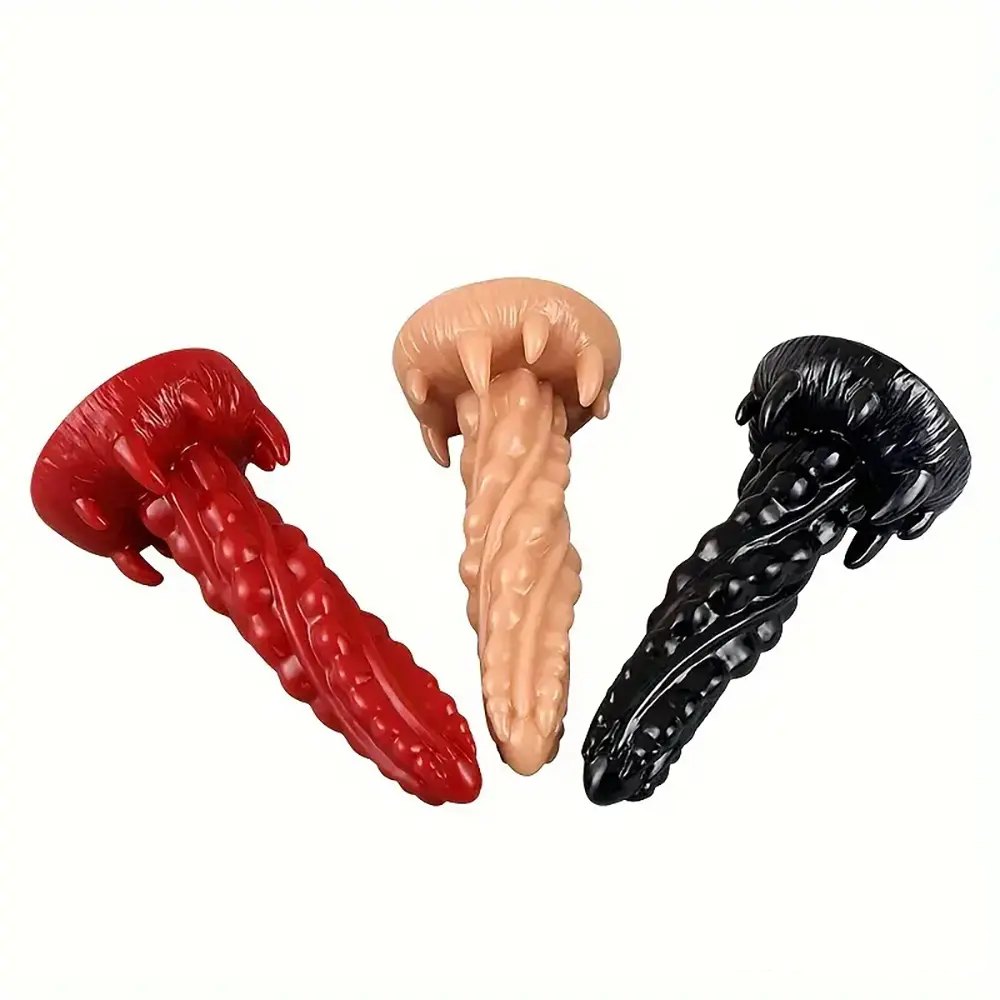 Twisted spiral fantasy dildo with suction cup base, photo 7