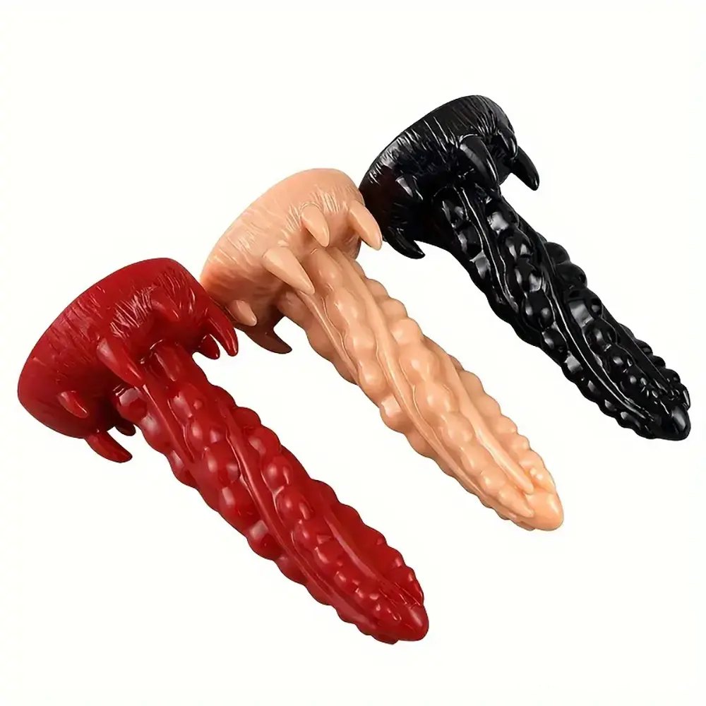 Twisted spiral fantasy dildo with suction cup base, photo 8