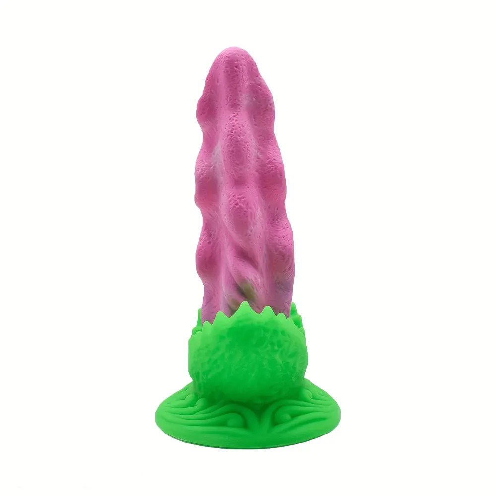 Mixed color twisted fantasy dildo, photo 2
