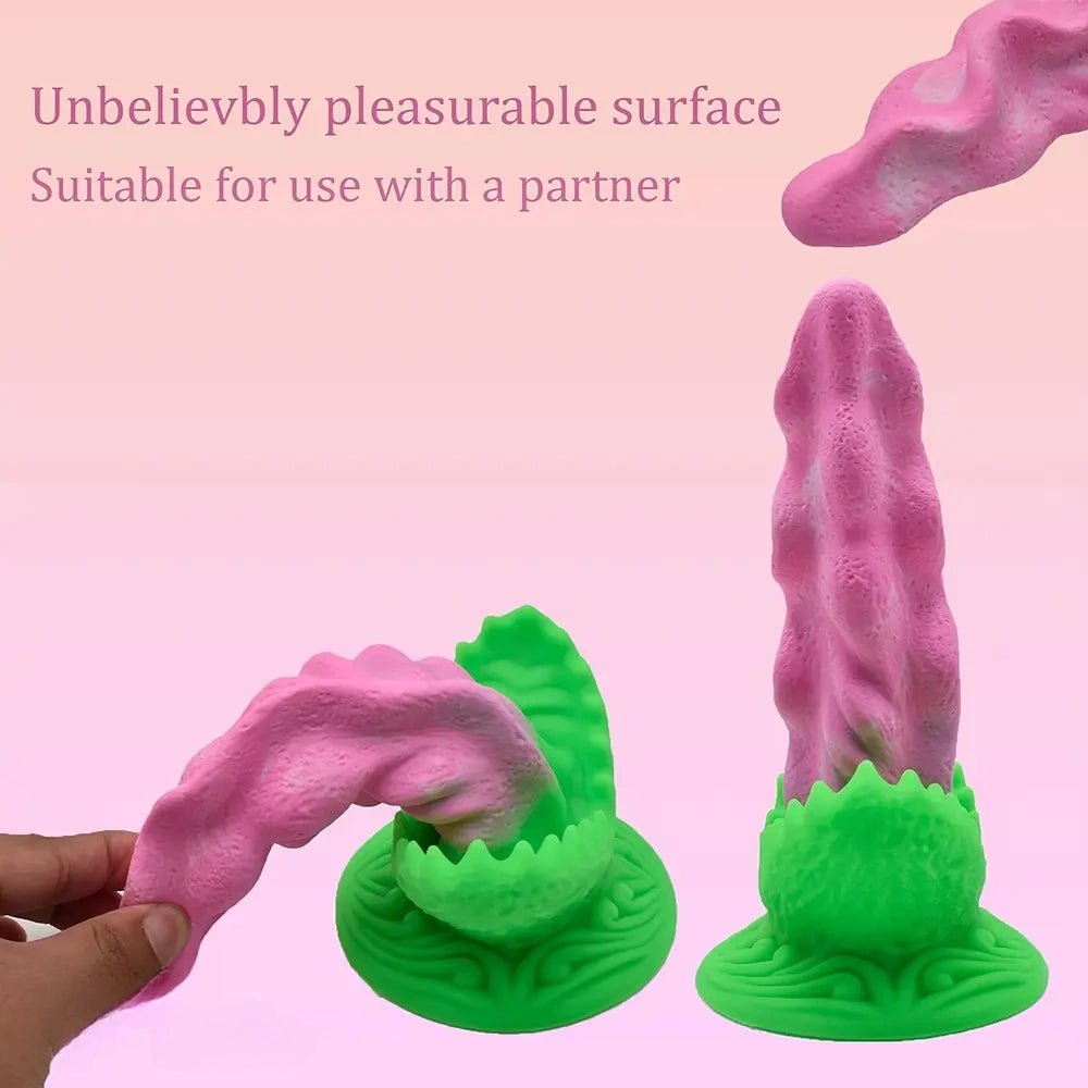 Mixed color twisted fantasy dildo, photo 5