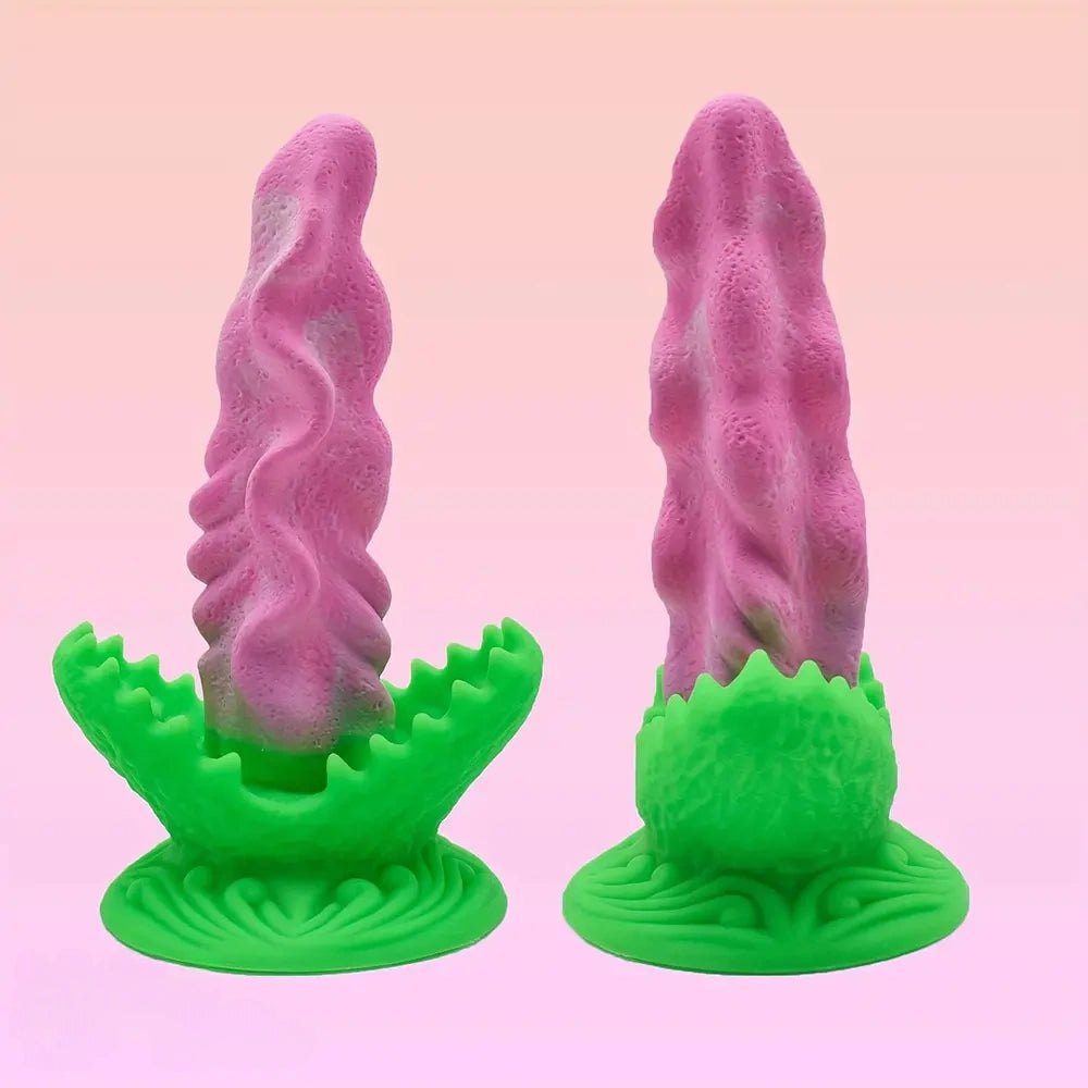 Mixed color twisted fantasy dildo, photo 8