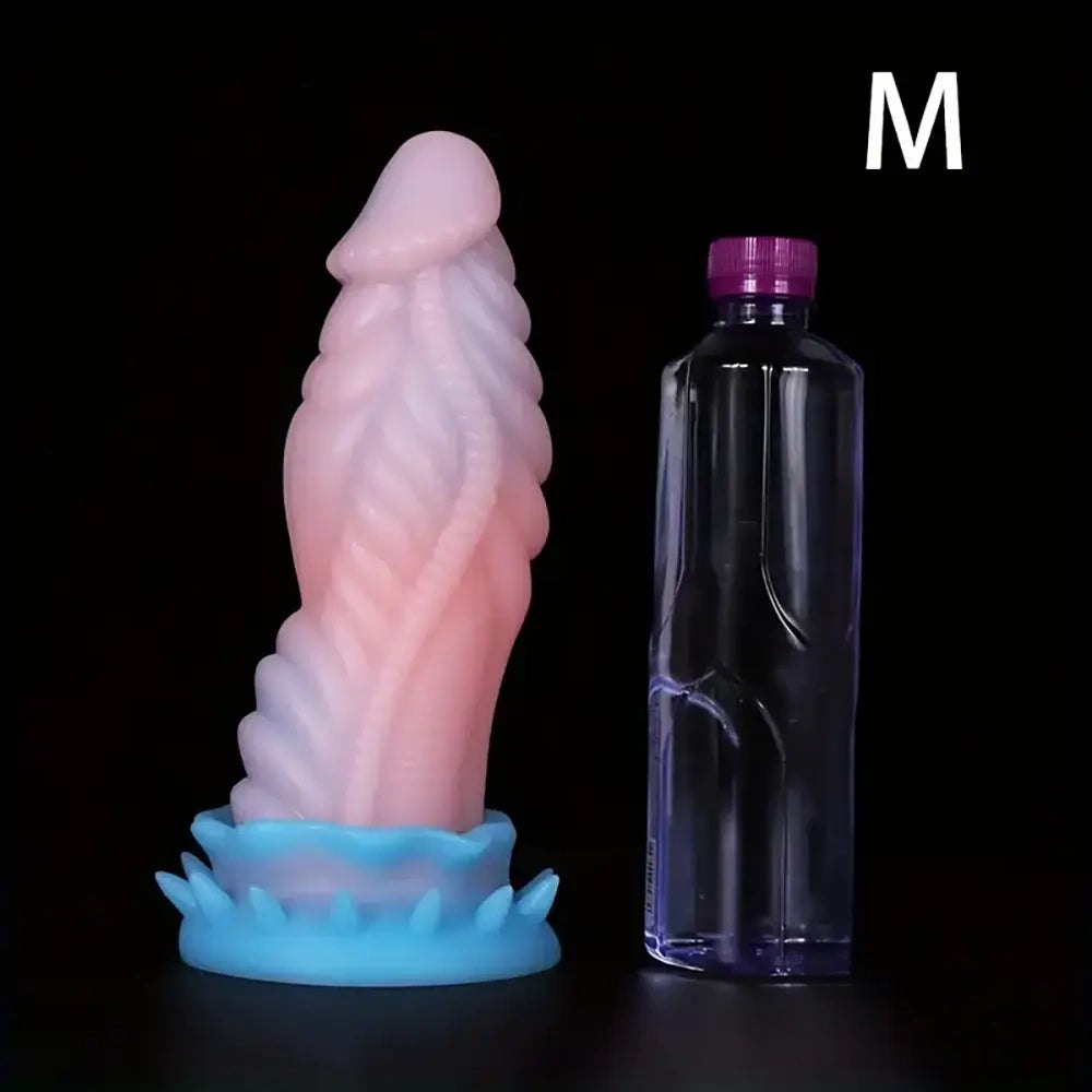 Colorful twisted tentacle silicone fantasy dildo, photo 6