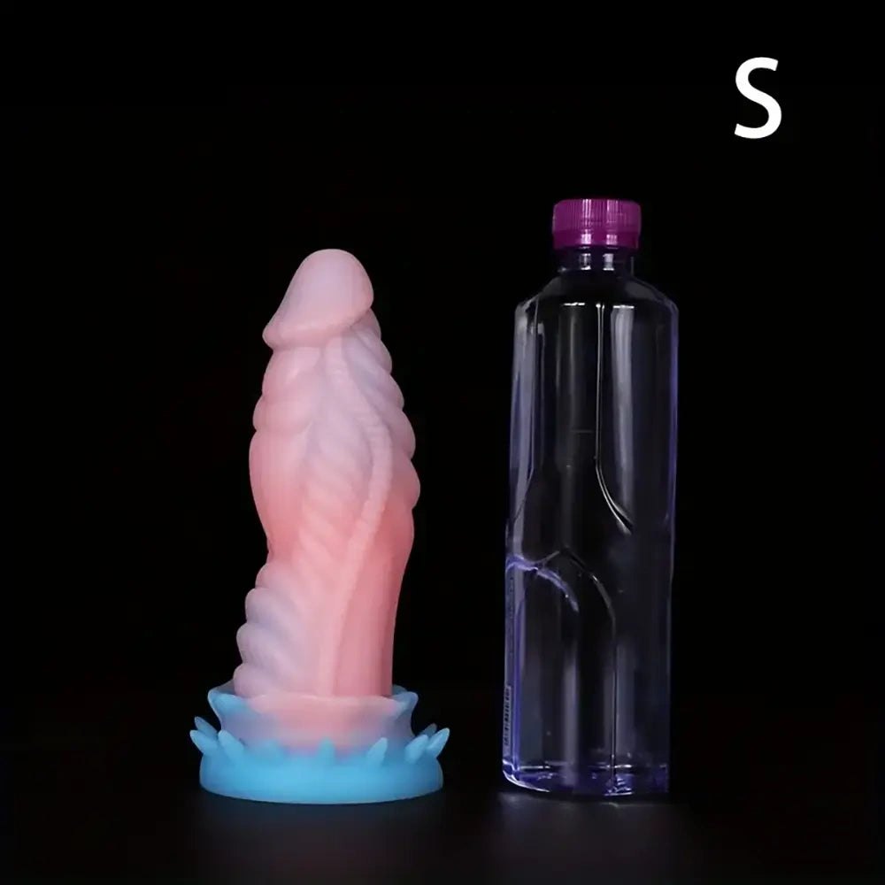 Colorful twisted tentacle silicone fantasy dildo, photo 7