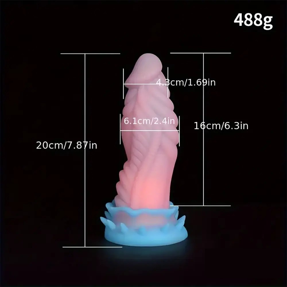 Colorful twisted tentacle silicone fantasy dildo, photo 8
