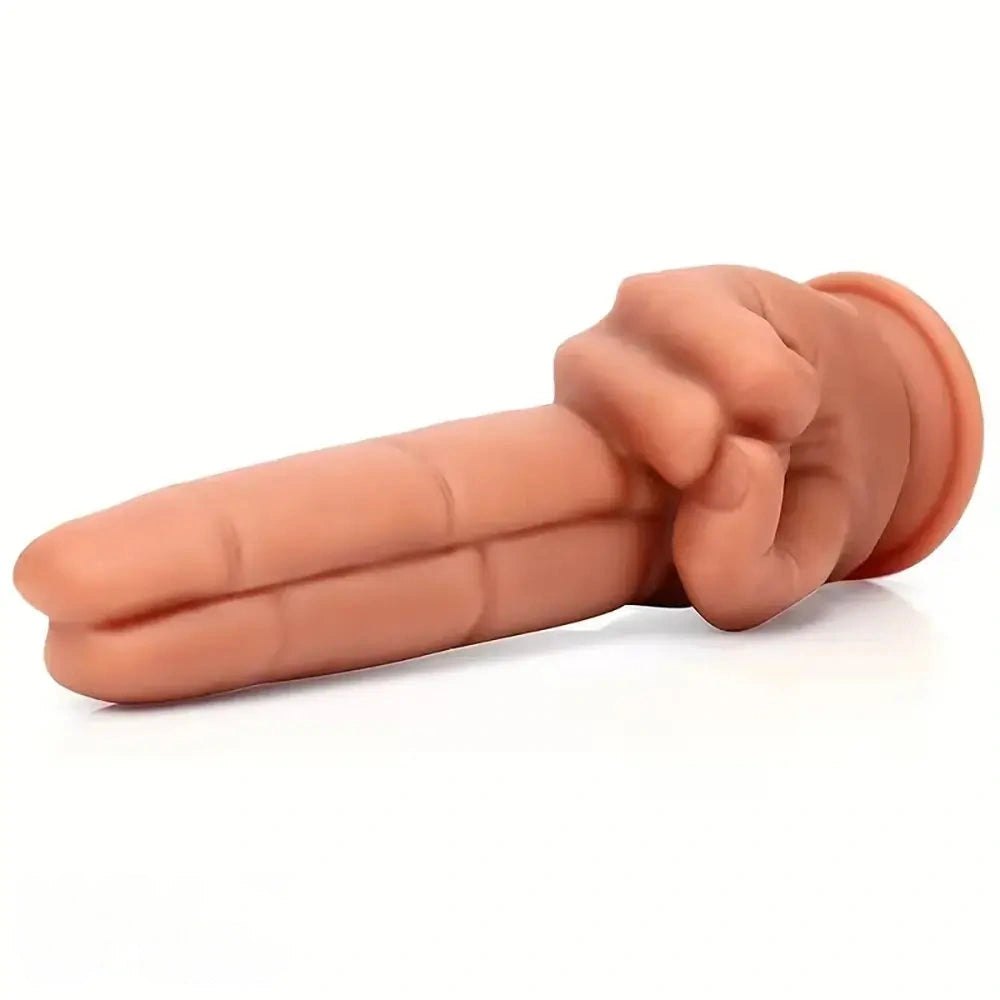 Hand shaped two finger silicone fantasy dildo, photo 2