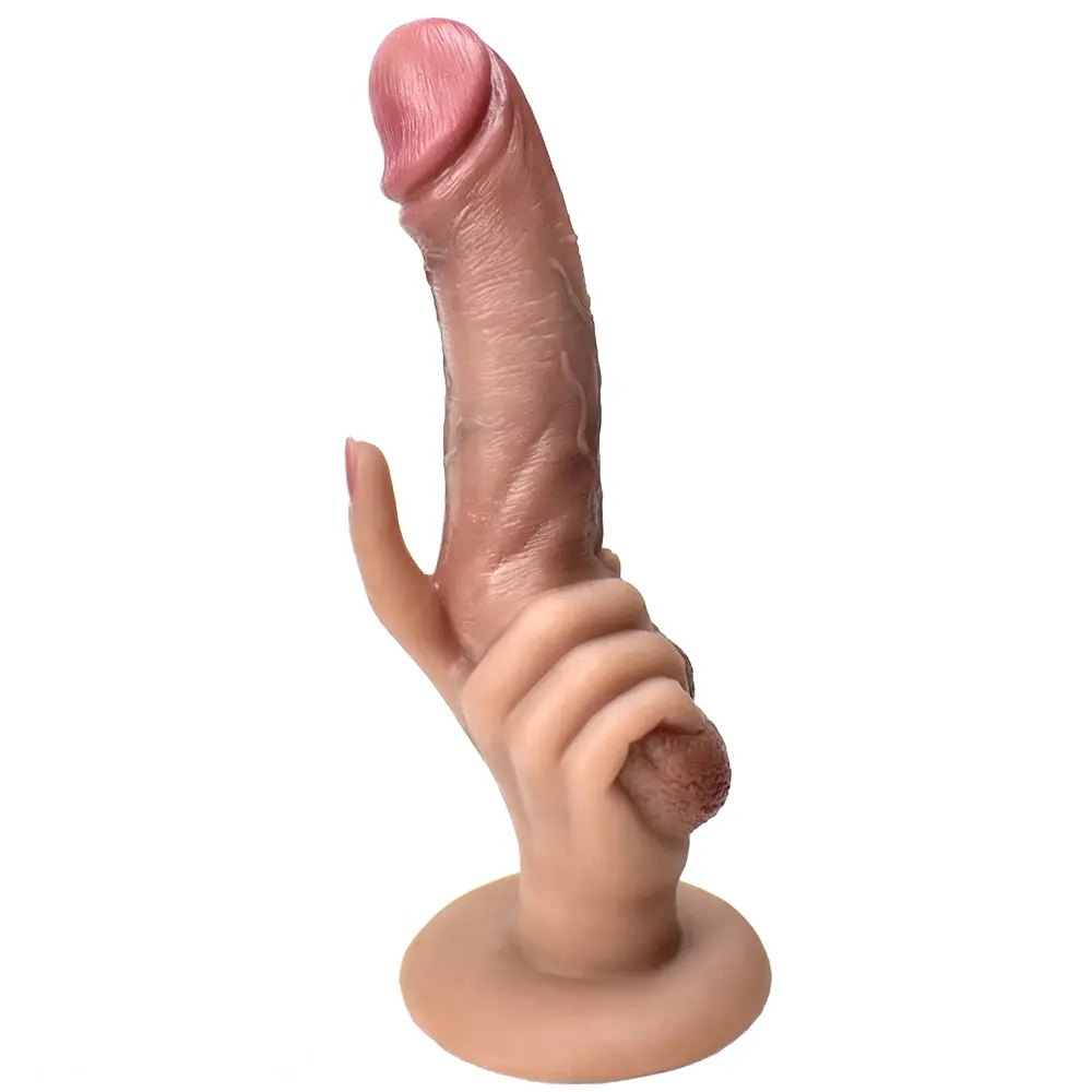 Flesh realistic silicone suction cup dildo, photo 12