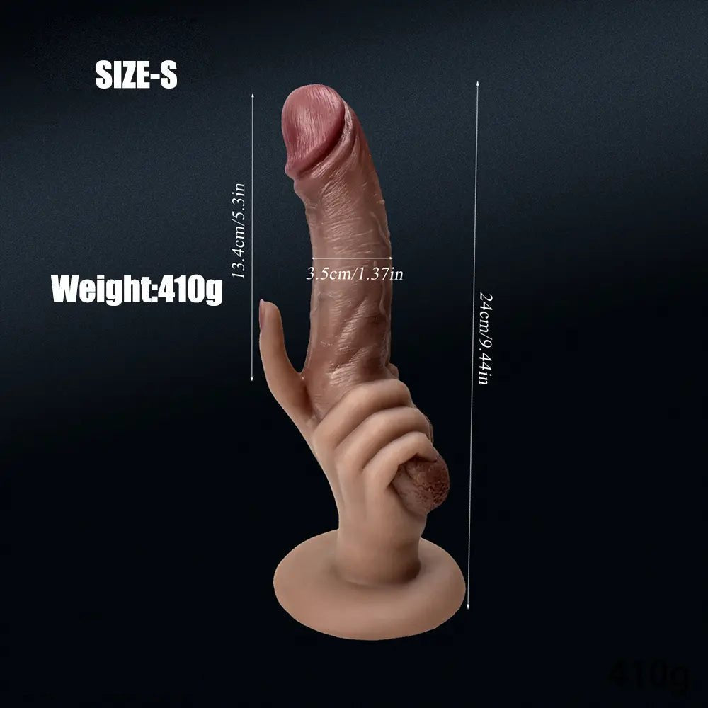 Flesh realistic silicone suction cup dildo, photo 13