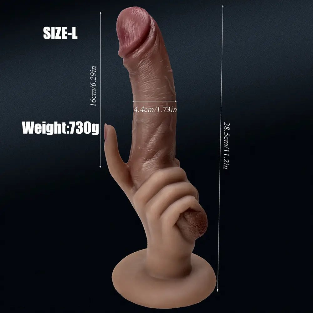 Flesh realistic silicone suction cup dildo, photo 14