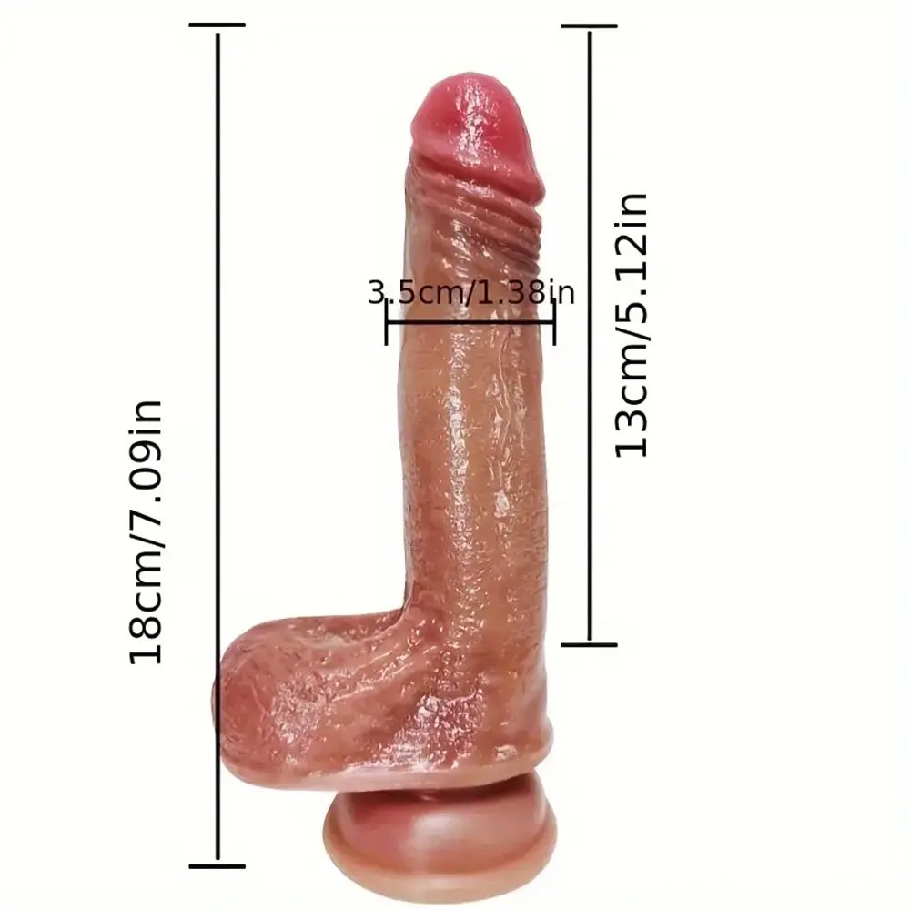 Flesh tone suction cup dildo, photo 5